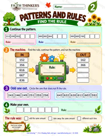 2nd Grade math worksheet — Skip Counting Practice 7