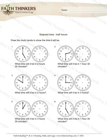 2nd Grade math worksheet — Elapsed Time Forward Hours 9