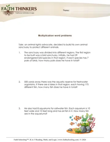 Multiplication Word Problems C3 1