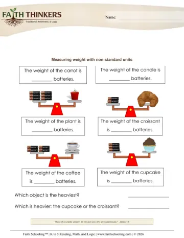 Measurement Weight Non Standard 3