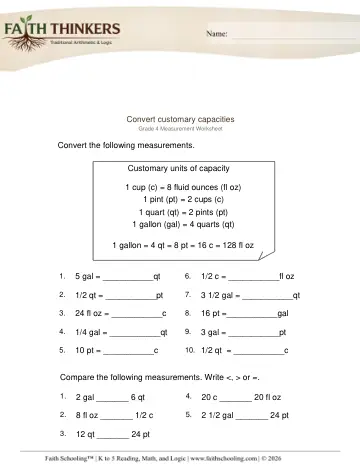 Grade 4 Math: Fraction Word Problems — worksheet preview