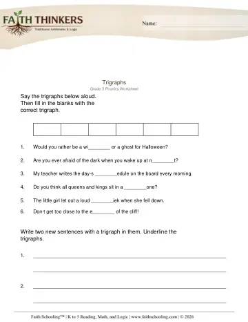 Trigraphs 2tt