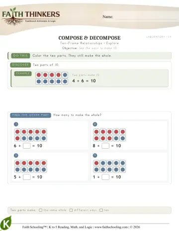 Ten Frame Relationships (Practice 2)