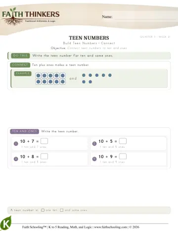 Build Teen Numbers (Practice 1)