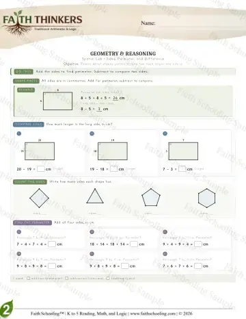 2nd Grade math worksheet — Geometry (Practice 8)