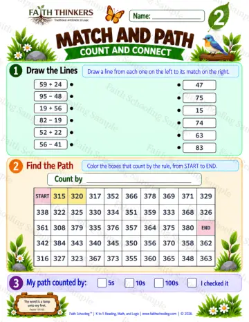 2nd Grade math worksheet — Interactive & Puzzles Practice 6