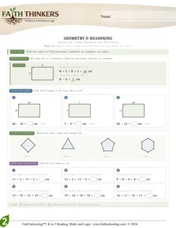 Grade 2 Math: Geometry — worksheet preview