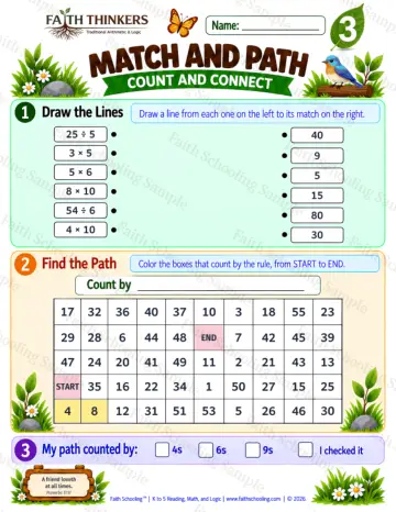 3rd Grade math worksheet — Interactive & Puzzles Practice 7