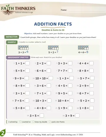 Addition Facts (Practice 3)