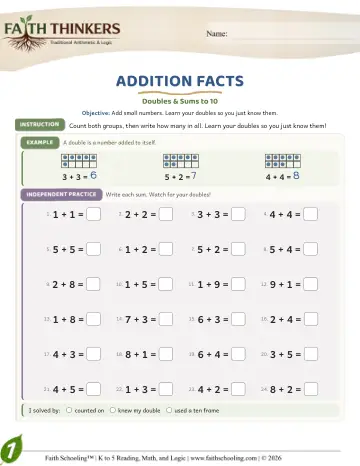 Addition Facts (Practice 3)