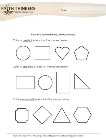 Geometry Parts Whole 2dy