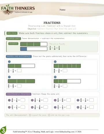 Fractions (Practice 3)