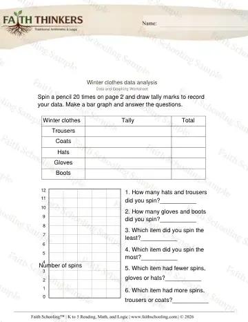 3rd Grade math worksheet — Reading and Interpreting Graphs. Data Analysis 2