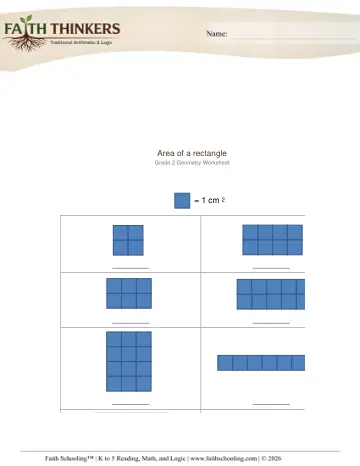 Grade 2 Math: Perimeter Area — worksheet preview