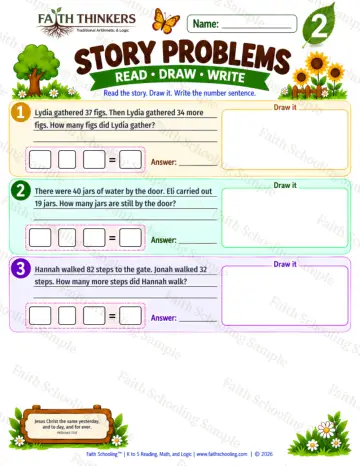2nd Grade math worksheet — Word Problems Practice 8
