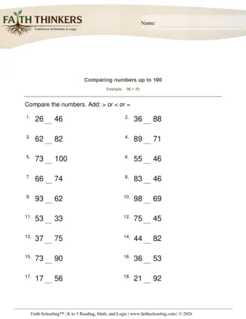 Compare Numbers 1