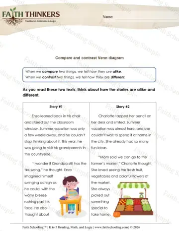 3rd Grade math worksheet — Comparing and Ordering Numbers. Compare Contrast 0ft 2