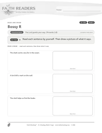 Grade 2 Phonics, Decoding & Spelling Patterns: Bossy R — worksheet preview