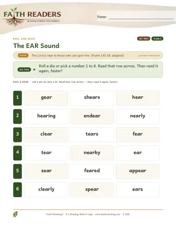 The Ear Sound — Roll And Read (Practice 1)