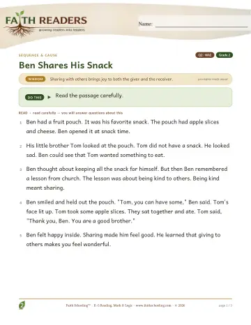 Reading Comprehension — Sequence And Cause (Practice 2) (Practice 2)