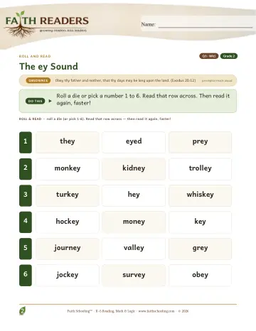 The EY Sound — Roll And Read (Practice 1)