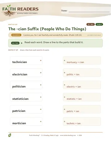 The Cian Suffix — Match Up (Practice 1)
