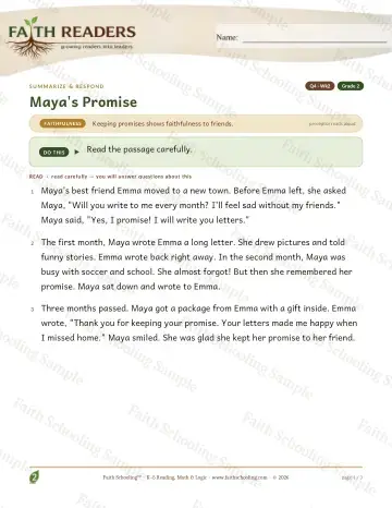2nd Grade reading comprehension worksheet — Reading Comprehension — Summarize And Respond (Practice 2) (Practice 2)