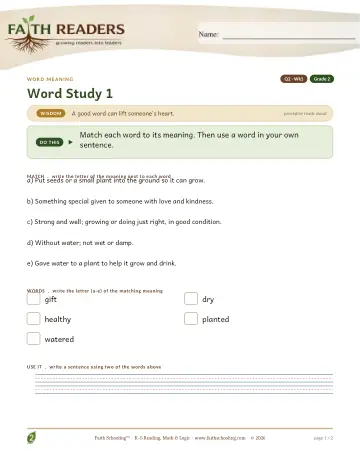 Vocabulary — Word Meaning (Practice 1) (Practice 2)