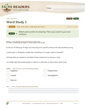Vocabulary — Word Meaning (Practice 1) (Practice 2)