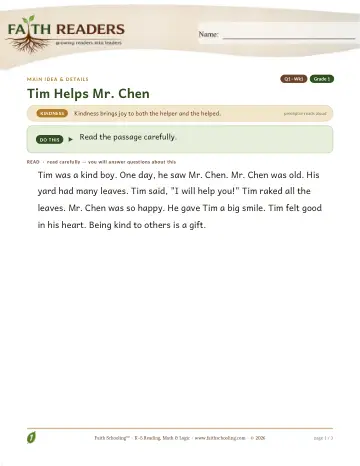 Reading Comprehension — Main Idea And Details (Practice 1) (Practice 2)