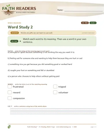 Vocabulary — Word Meaning (Practice 2) (Practice 1)