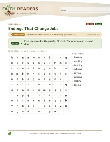 Q1 Endings That Change Jobs — Word Search (Practice 1)