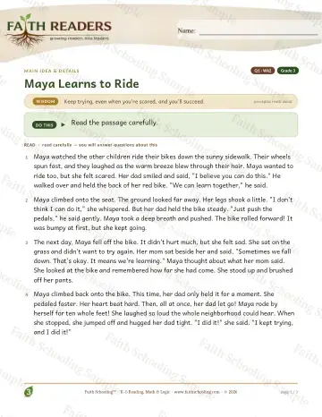 3rd Grade reading comprehension worksheet — Reading Comprehension — Main Idea And Details (Practice 2) (Practice 4)
