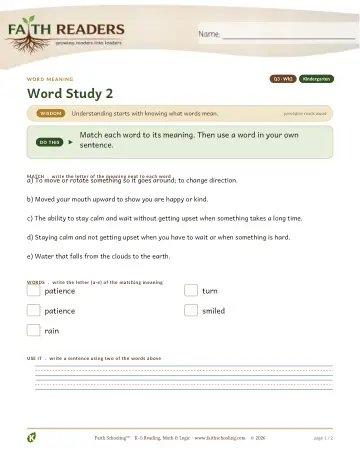 Vocabulary — Word Meaning (Practice 2) (Practice 1)