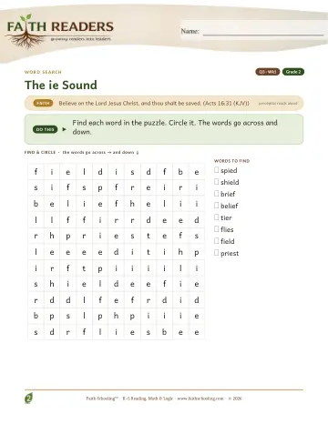 The IE Sound — Word Search (Practice 1)