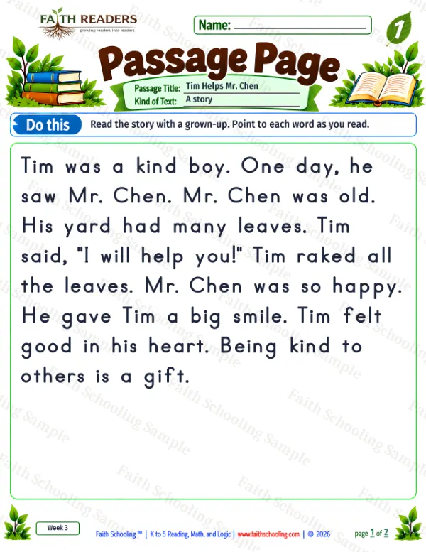 Grade 1 reading worksheet: Inference And Evidence, free printable page