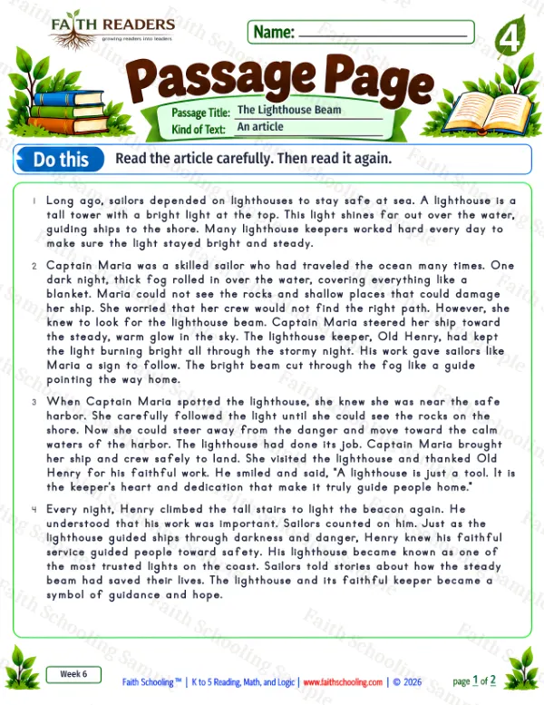 Grade 4 reading worksheet: Inference And Evidence, free printable page