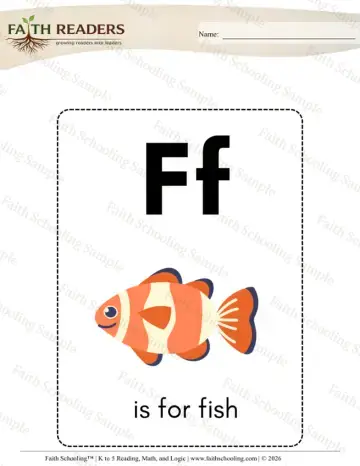 Kindergarten phonics worksheet — Letter Recognition. Alphabet Flashcards With Pictures (Practice Set 6)
