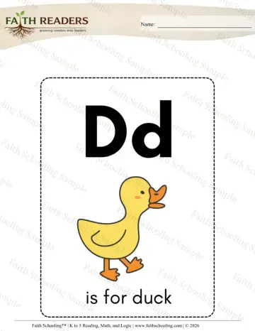 Kindergarten phonics worksheet — Letter Recognition. Alphabet Flashcards With Pictures (Practice Set 4)