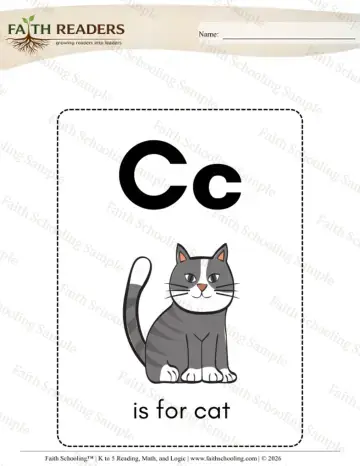 Kindergarten phonics worksheet — Letter Recognition. Alphabet Flashcards With Pictures (Practice Set 3)