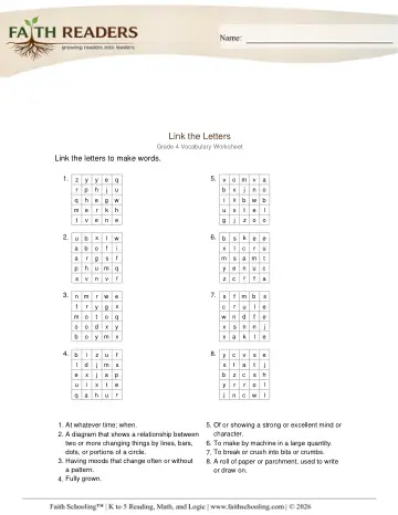 Link Letters (Practice Set 1)