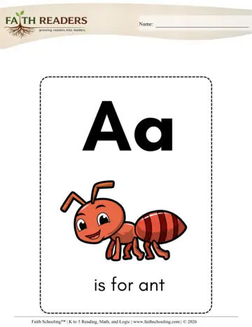 Kindergarten Phonics, Decoding & Spelling Patterns: Letter Recognition — worksheet preview