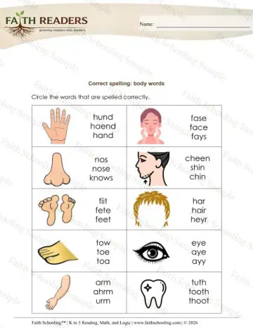 1st Grade phonics worksheet — Circle Word (Practice Set 3)