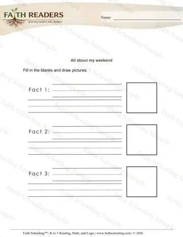 Kindergarten grammar & writing worksheet — Explanatory Writing Prompts (Practice Set 7)
