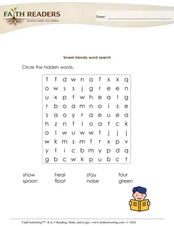 Spelling Word Search (Practice Set 1)