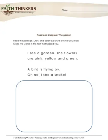 Read and Imagine (Practice Set 1)