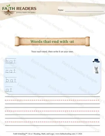 Kindergarten phonics worksheet — Spelling And Encoding