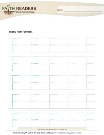 Tracing Uppercase Letters F (Practice Set 1)