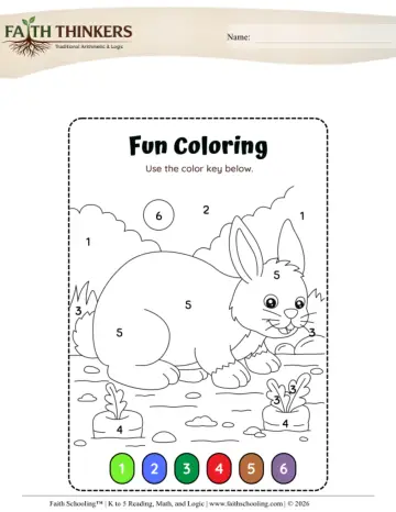 Color By Number Winter Theme (Practice Set 2)