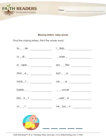 Missing Letters (Practice Set 1) (Practice 1)